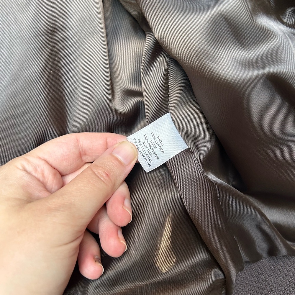 Halogen Genuine Leather Jacket Sz Small